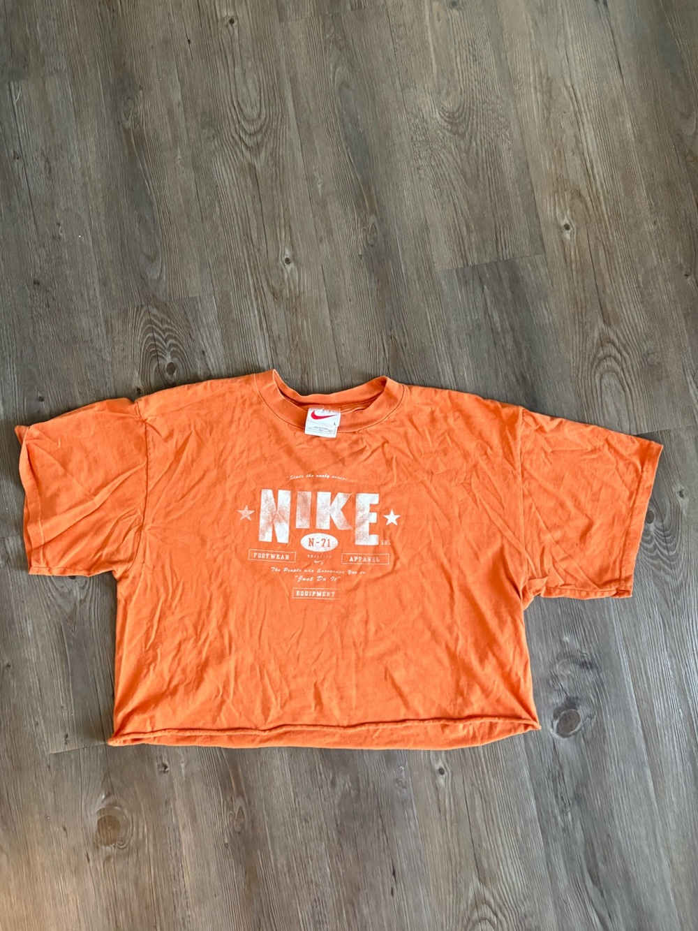 Nike Orange Graphic Logo T-Shirt